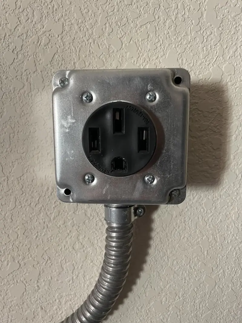 NEMA 14-50 outlet installed for Electrical Panel Upgrade in Great Falls